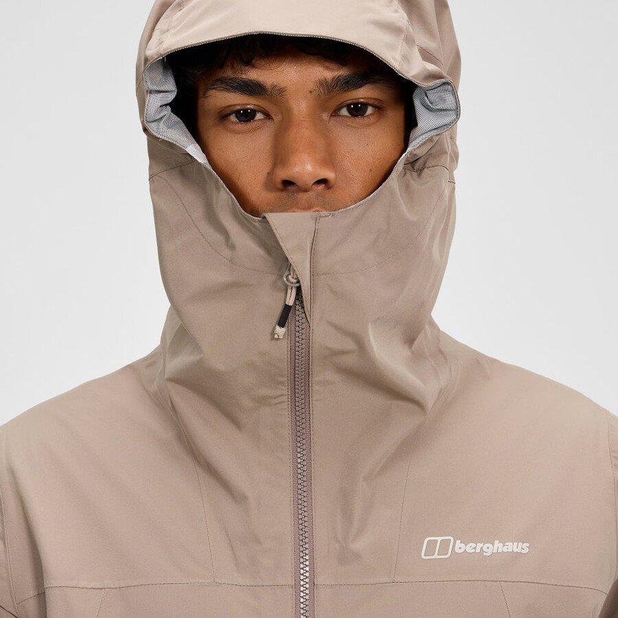 los hombres del diluvio pro 3.0 chaqueta impermeable - natural berghaus