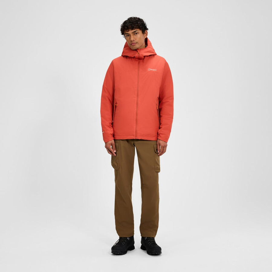 los hombres del diluvio pro 3.0 chaqueta impermeable - naranja berghaus