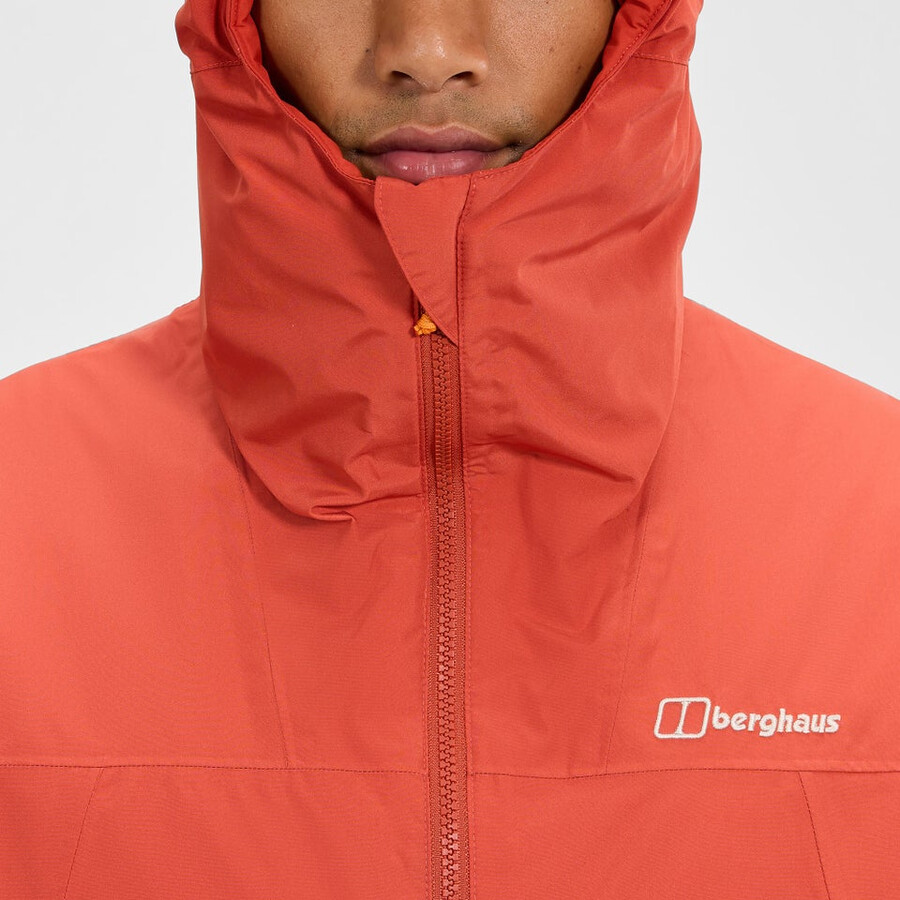 los hombres del diluvio pro 3.0 chaqueta impermeable - naranja berghaus