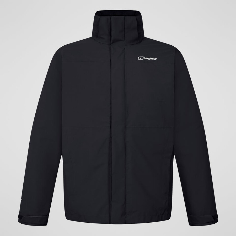 los hombres del escalador 2.0 géminis impermeable de gore-tex 3 en 1 chaqueta - negro berghaus