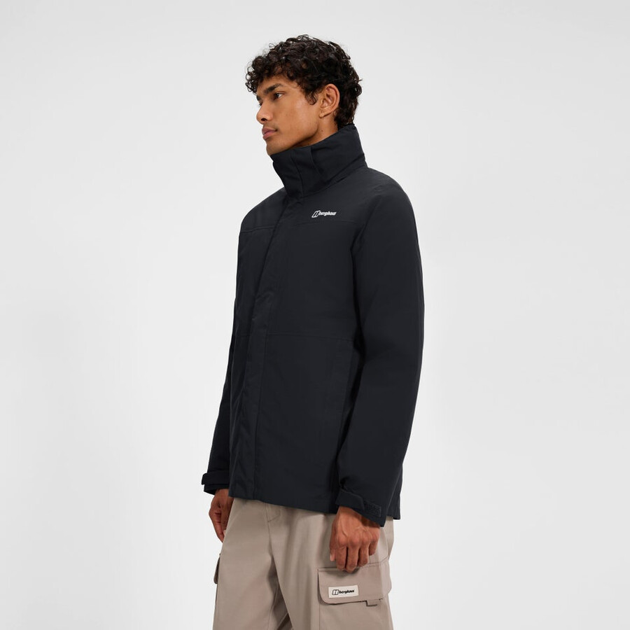 los hombres del escalador 2.0 géminis impermeable de gore-tex 3 en 1 chaqueta - negro berghaus