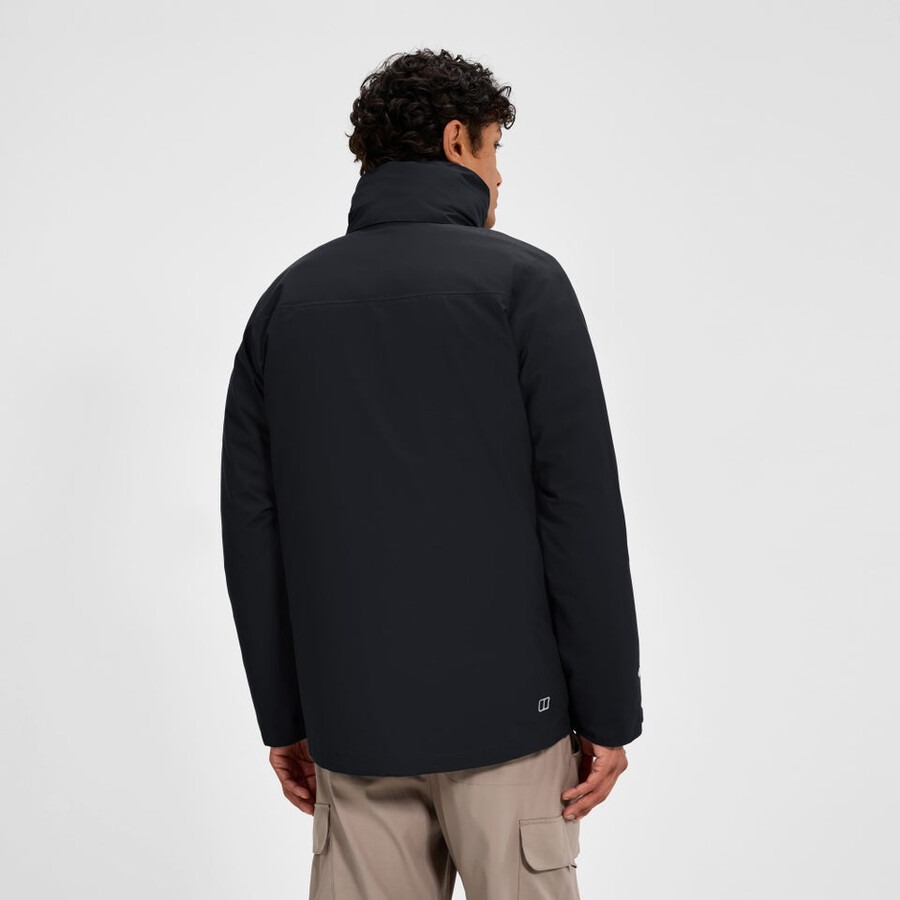 los hombres del escalador 2.0 géminis impermeable de gore-tex 3 en 1 chaqueta - negro berghaus