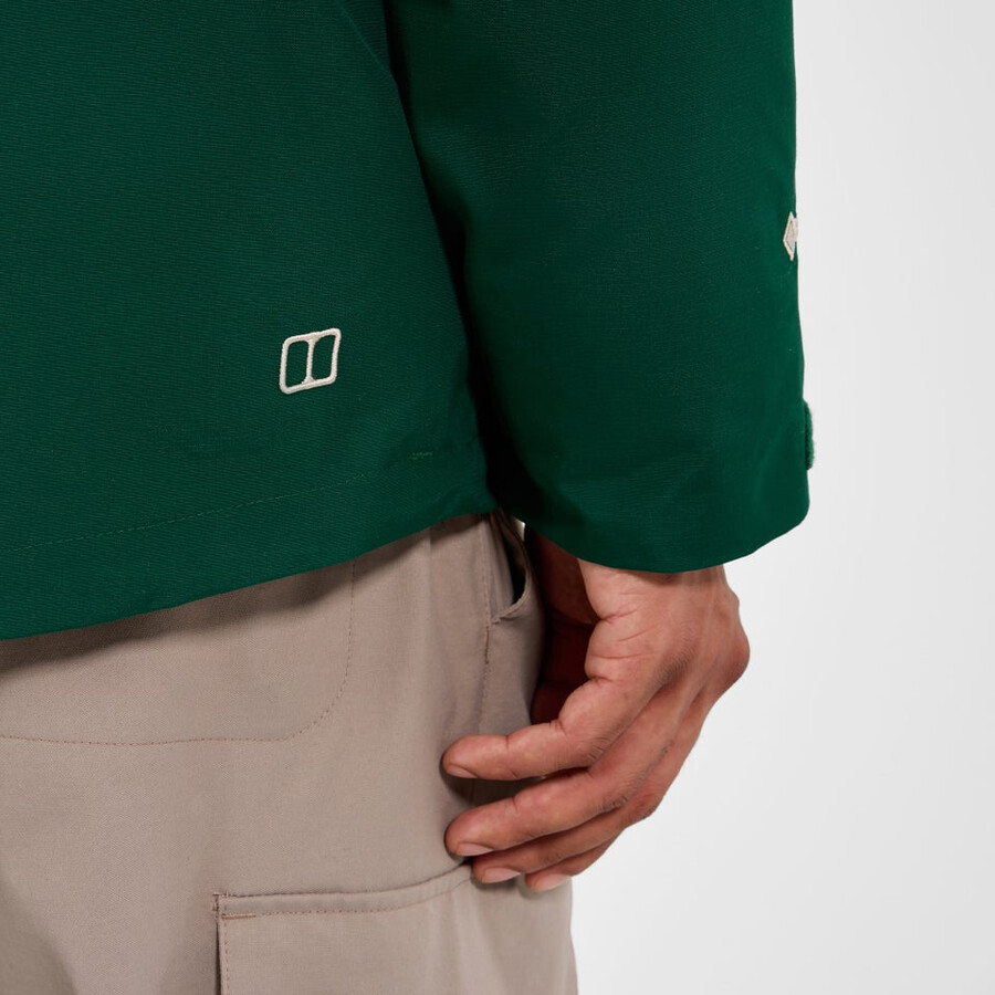 los hombres del escalador 2.0 géminis impermeable de gore-tex 3 en 1 chaqueta - verde berghaus