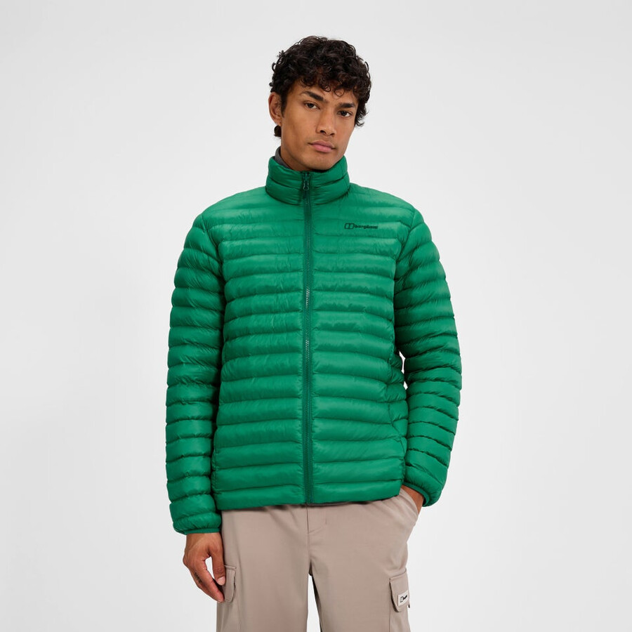 los hombres del escalador 2.0 géminis impermeable de gore-tex 3 en 1 chaqueta - verde berghaus
