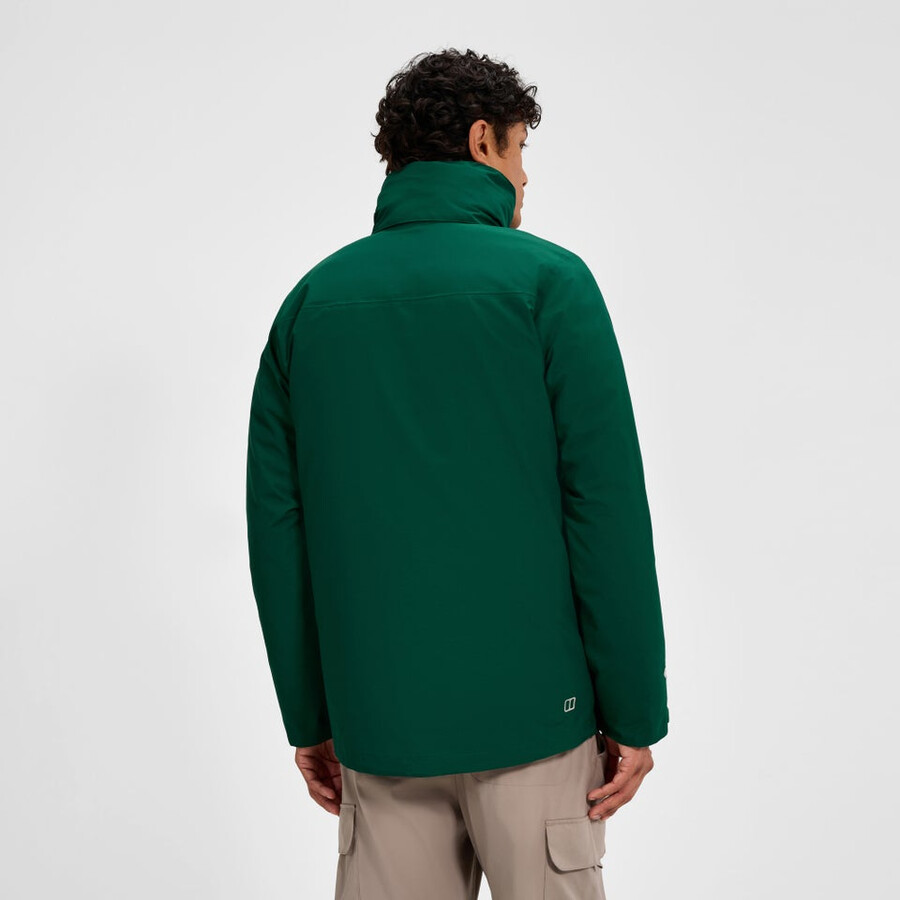 los hombres del escalador 2.0 géminis impermeable de gore-tex 3 en 1 chaqueta - verde berghaus