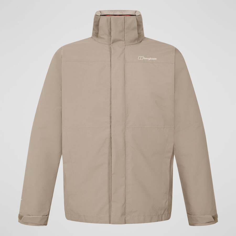 los hombres del escalador 2.0 géminis impermeable de gore-tex 3 en 1 chaqueta - naturalnaranja berghaus