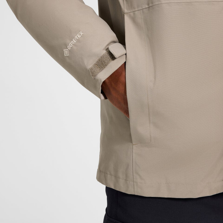 los hombres del escalador 2.0 géminis impermeable de gore-tex 3 en 1 chaqueta - naturalnaranja berghaus
