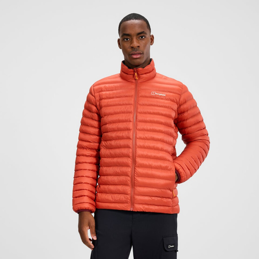 los hombres del escalador 2.0 géminis impermeable de gore-tex 3 en 1 chaqueta - naturalnaranja berghaus