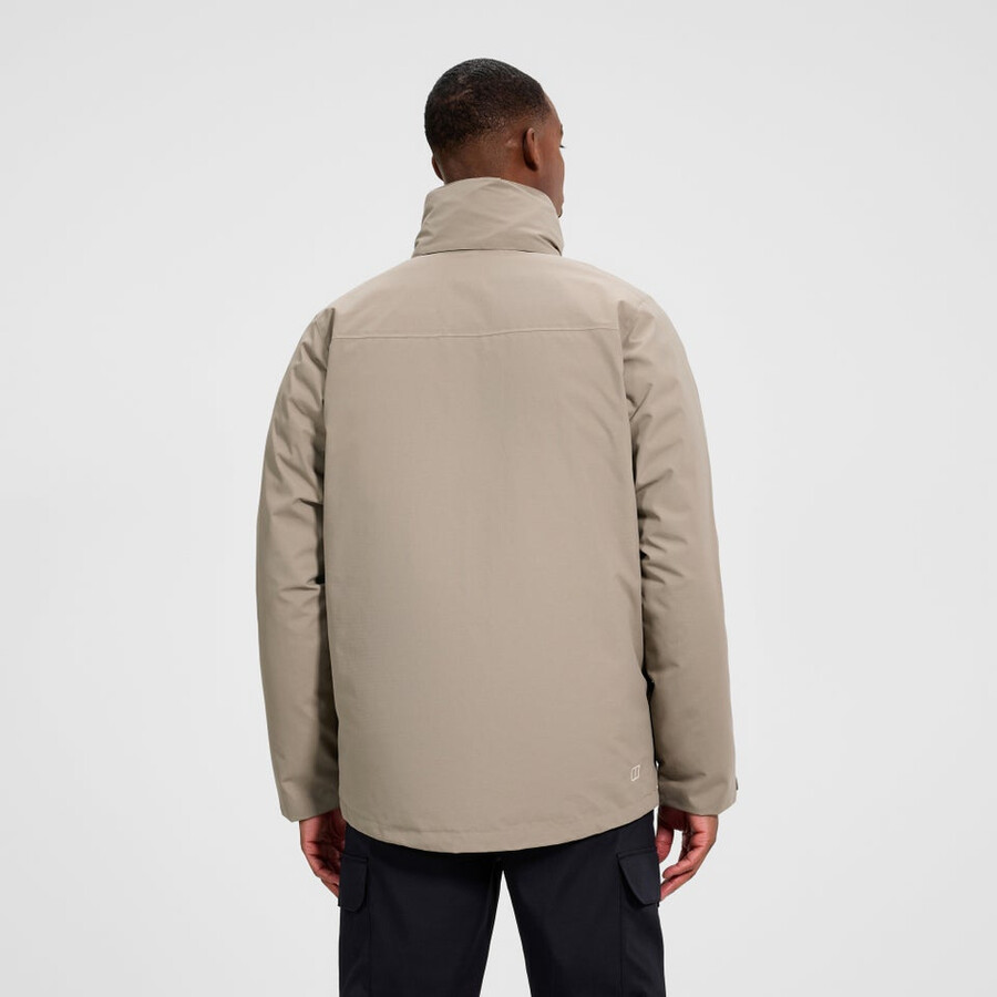 los hombres del escalador 2.0 géminis impermeable de gore-tex 3 en 1 chaqueta - naturalnaranja berghaus