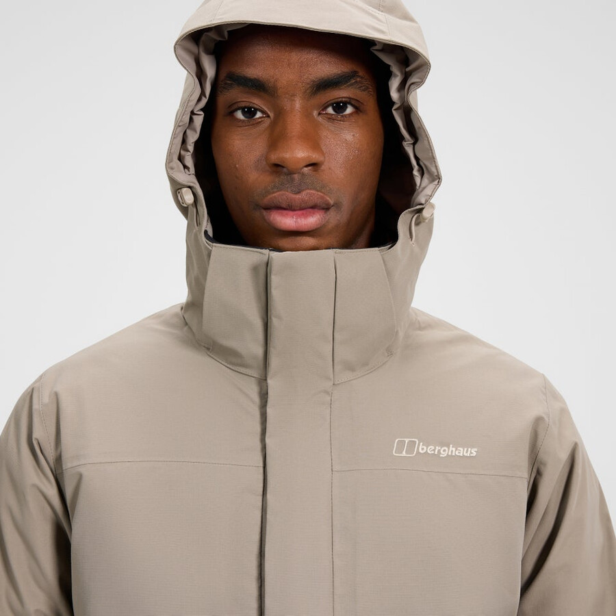 los hombres del escalador 2.0 géminis impermeable de gore-tex 3 en 1 chaqueta - naturalnaranja berghaus