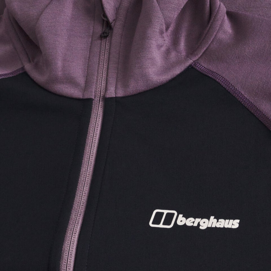 los hombres trawden híbrido chaqueta púrpuranegro berghaus
