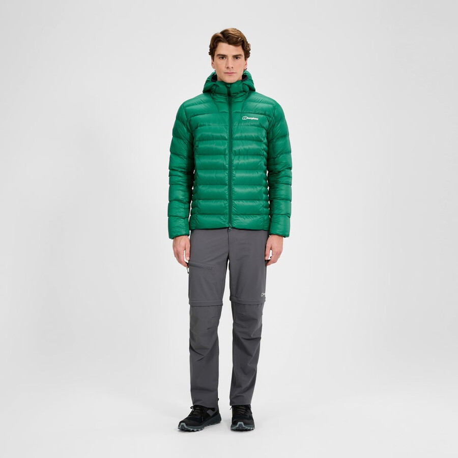 los hombres de la cumbre de los nómadas abajo chaqueta - verde berghaus
