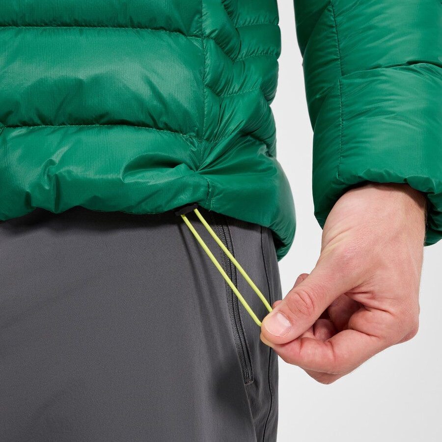 los hombres de la cumbre de los nómadas abajo chaqueta - verde berghaus