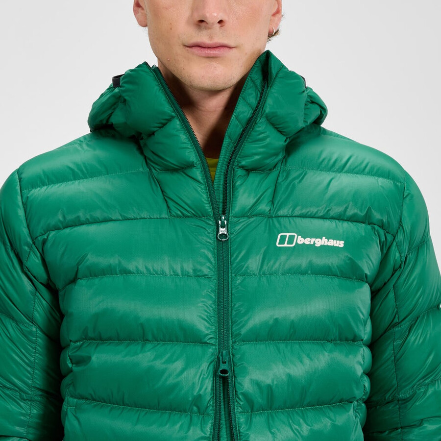 los hombres de la cumbre de los nómadas abajo chaqueta - verde berghaus