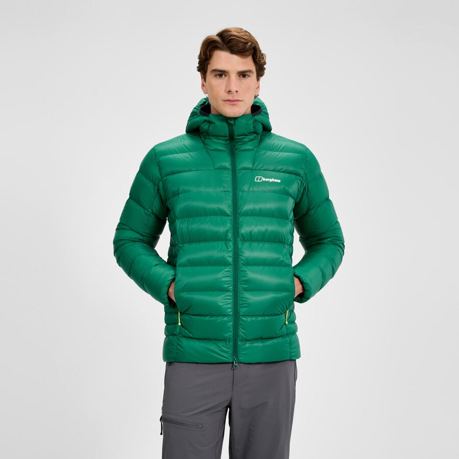 los hombres de la cumbre de los nómadas abajo chaqueta - verde berghaus