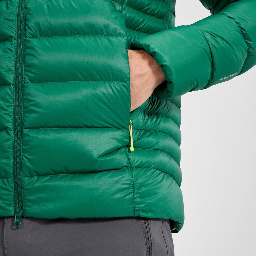 los hombres de la cumbre de los nómadas abajo chaqueta - verde berghaus