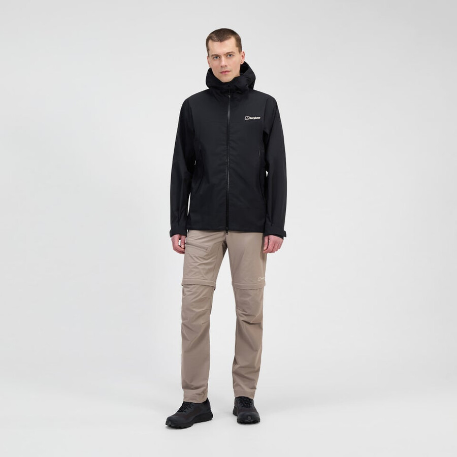 los hombres de la cumbre del buscador de la chaqueta de gore-tex - negro berghaus