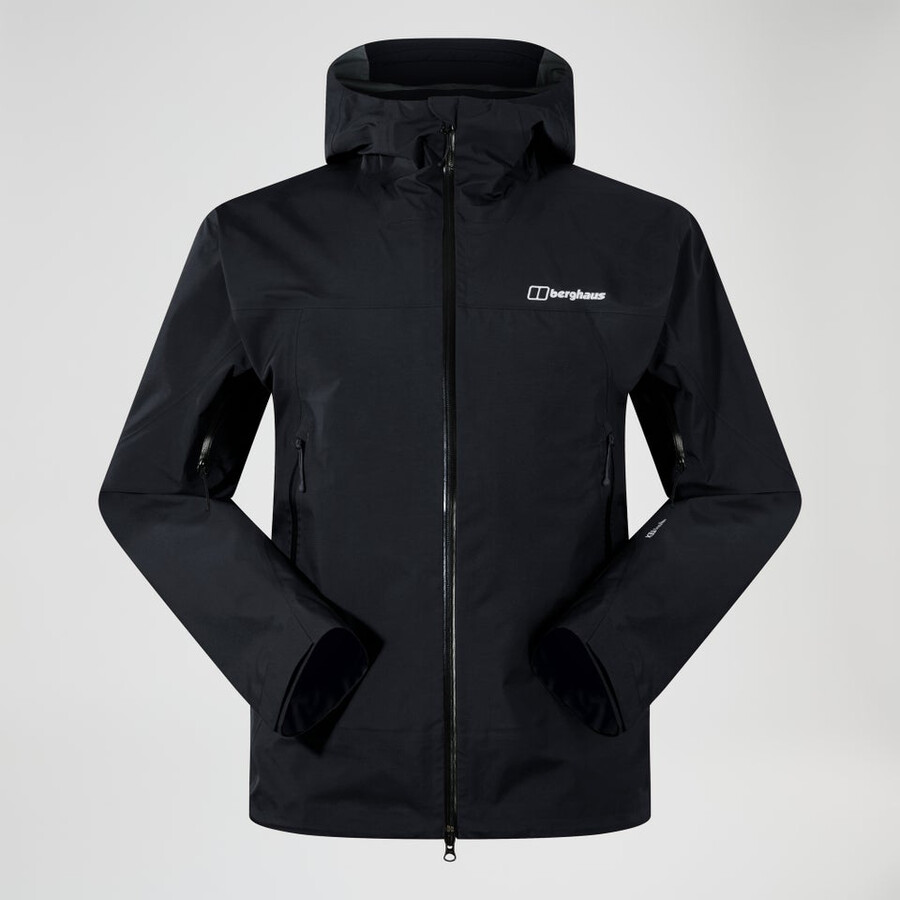los hombres de la cumbre del buscador de la chaqueta de gore-tex - negro berghaus
