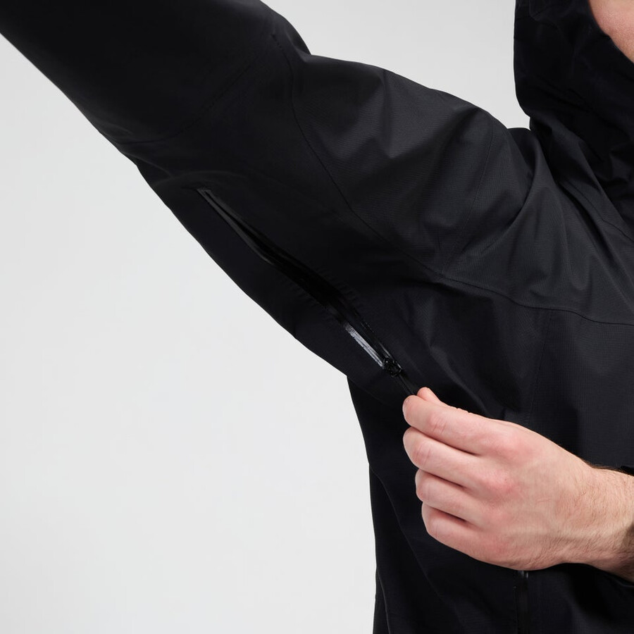 los hombres de la cumbre del buscador de la chaqueta de gore-tex - negro berghaus