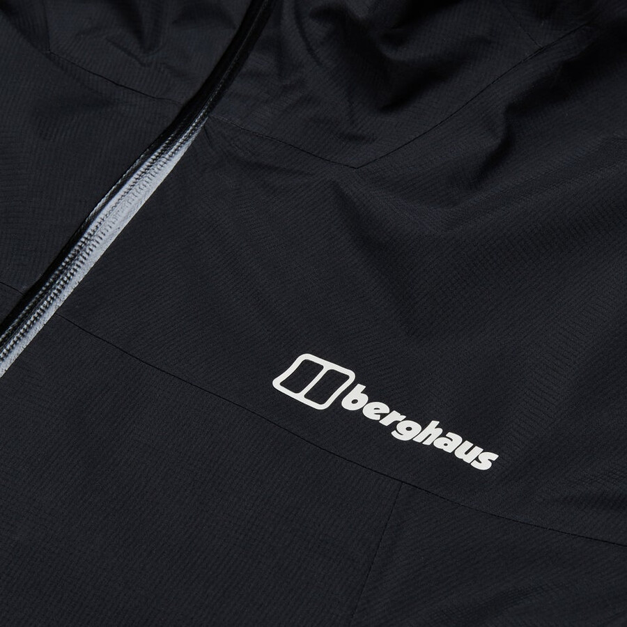 los hombres de la cumbre del buscador de la chaqueta de gore-tex - negro berghaus