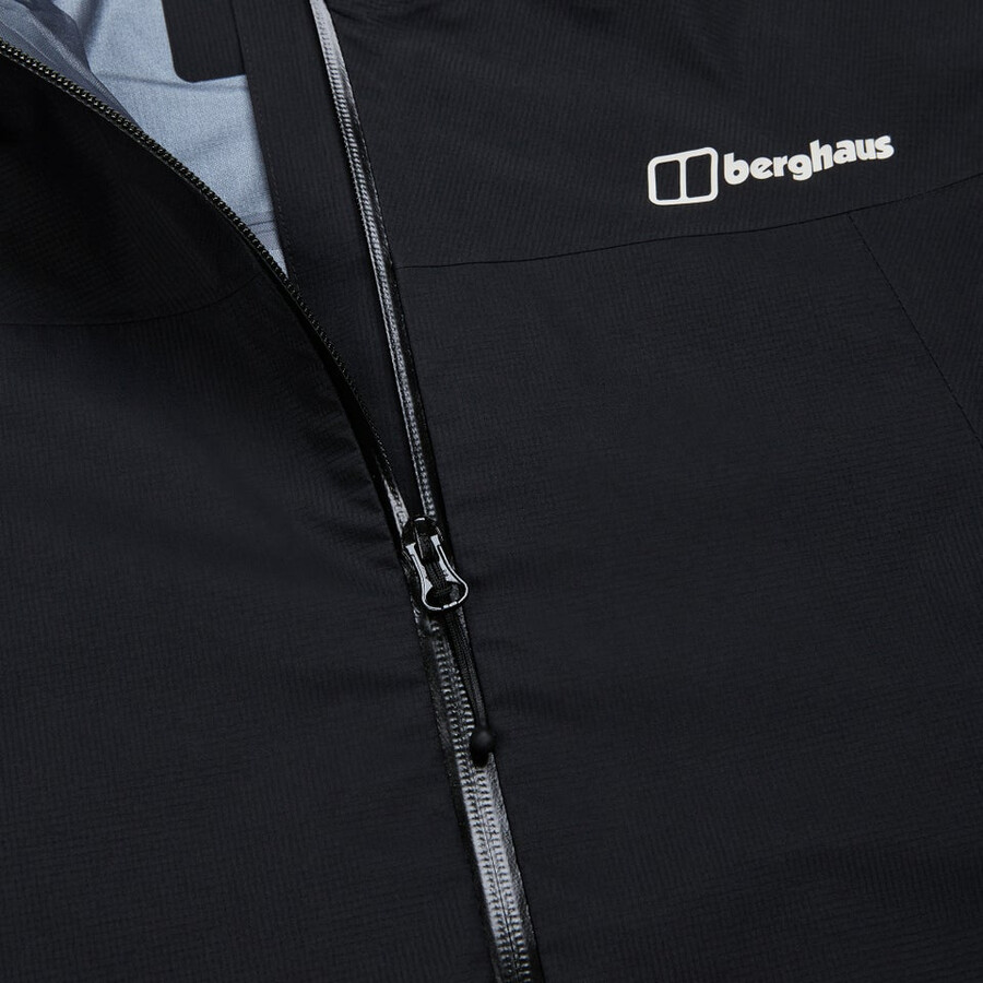 los hombres de la cumbre del buscador de la chaqueta de gore-tex - negro berghaus