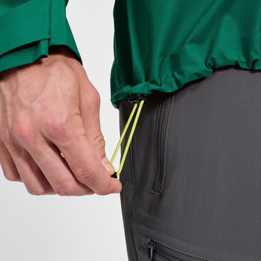 los hombres de la cumbre del buscador de la chaqueta de gore-tex - verde berghaus