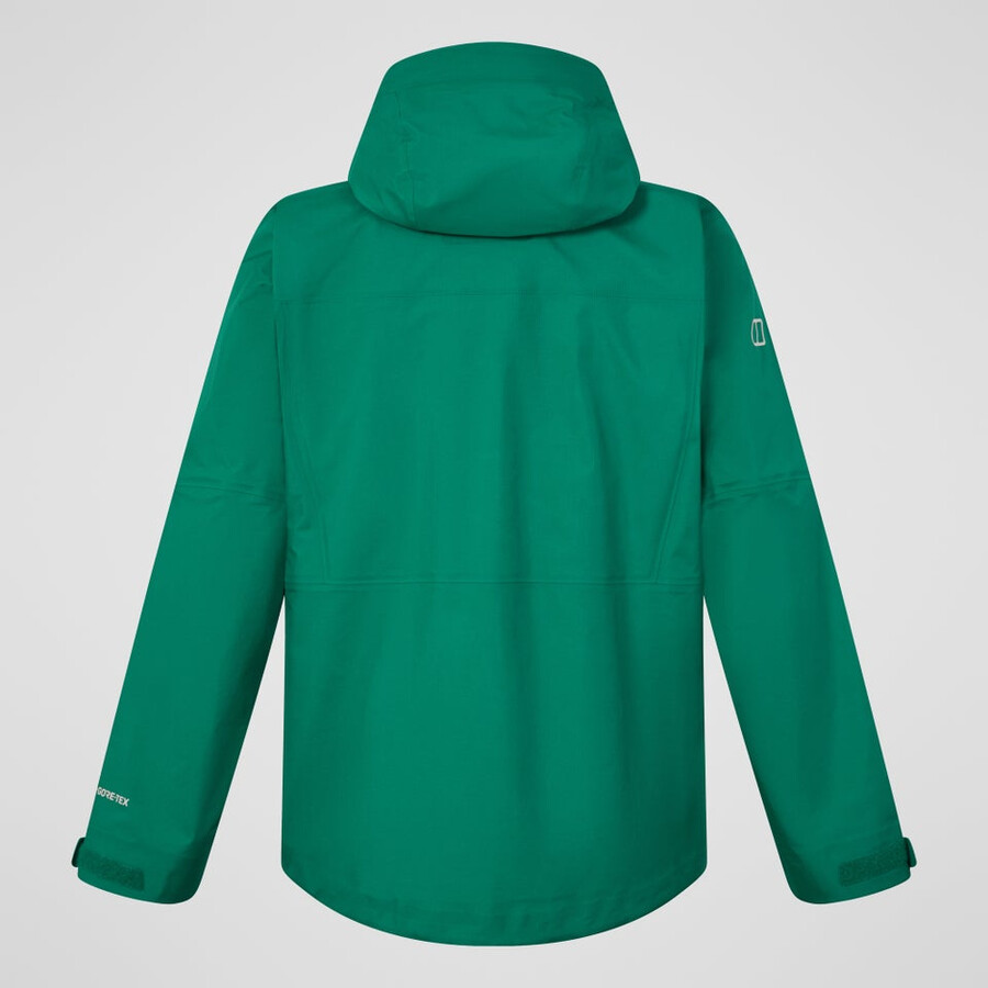 los hombres de la cumbre del buscador de la chaqueta de gore-tex - verde berghaus
