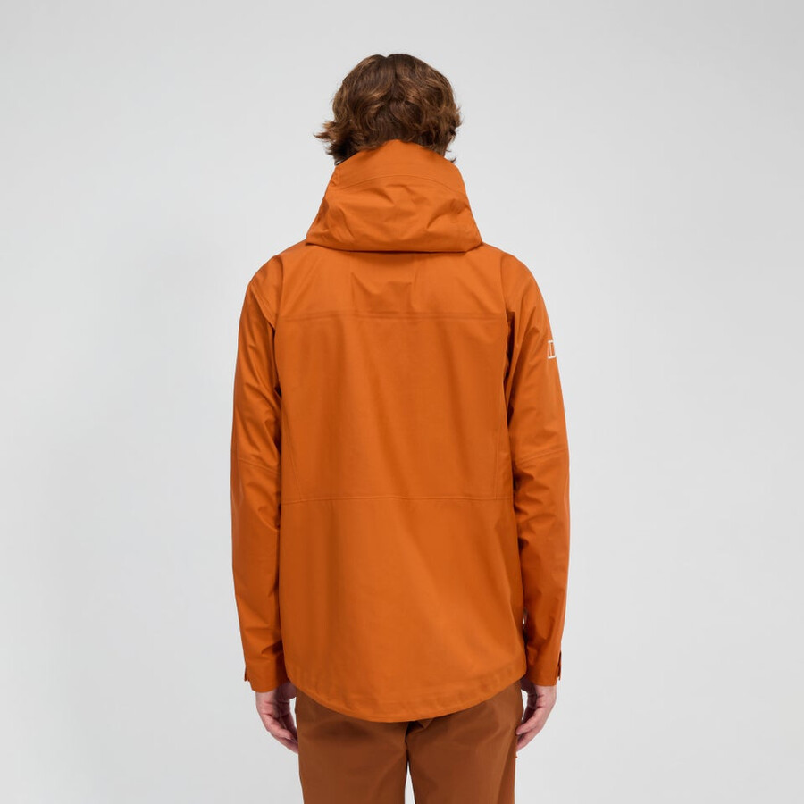 los hombres de la cumbre del buscador de la chaqueta de gore-tex - naranja berghaus