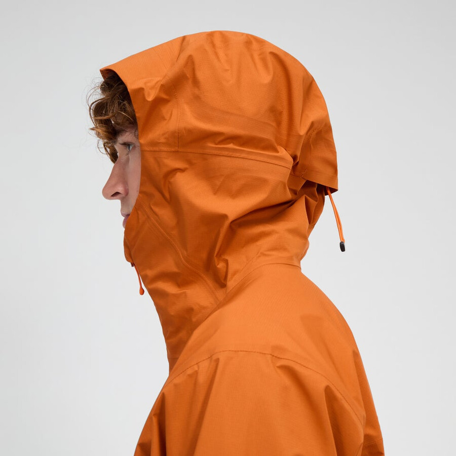 los hombres de la cumbre del buscador de la chaqueta de gore-tex - naranja berghaus