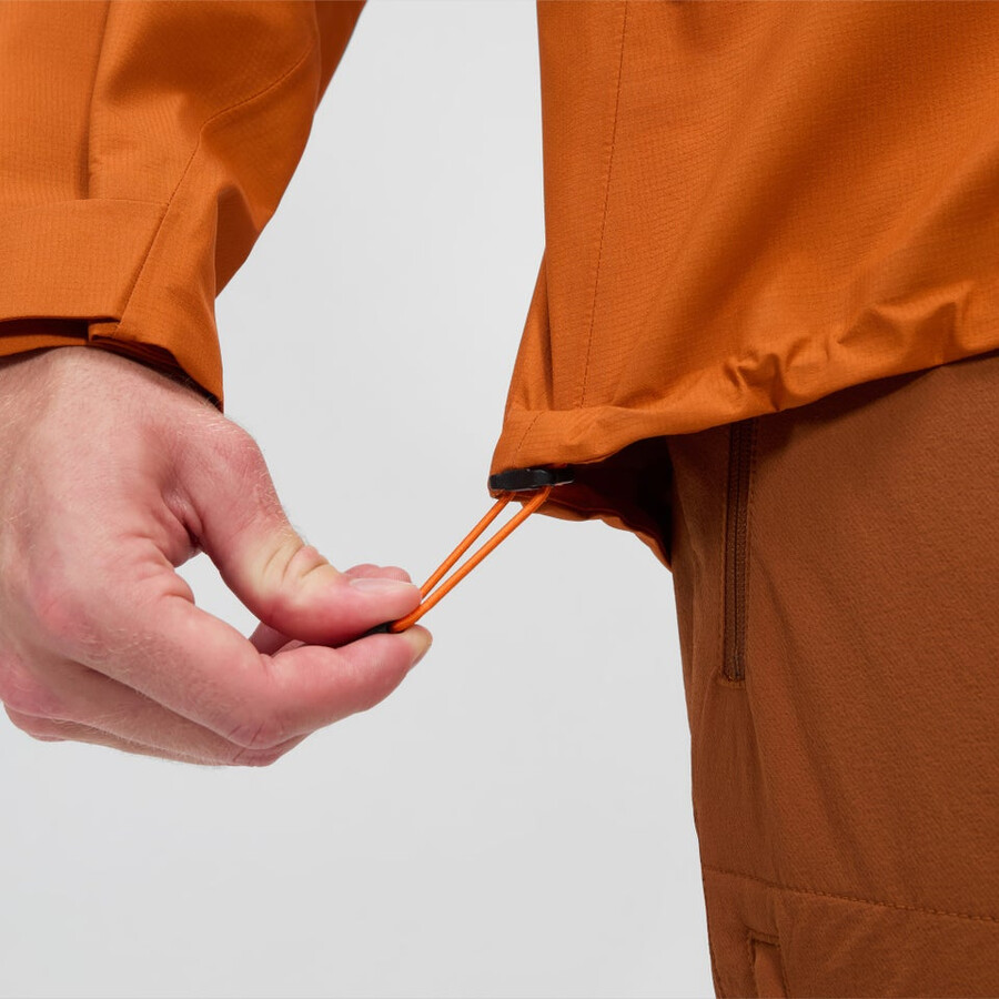 los hombres de la cumbre del buscador de la chaqueta de gore-tex - naranja berghaus