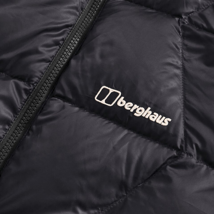 los hombres del explorador de abajo chaqueta - negro berghaus