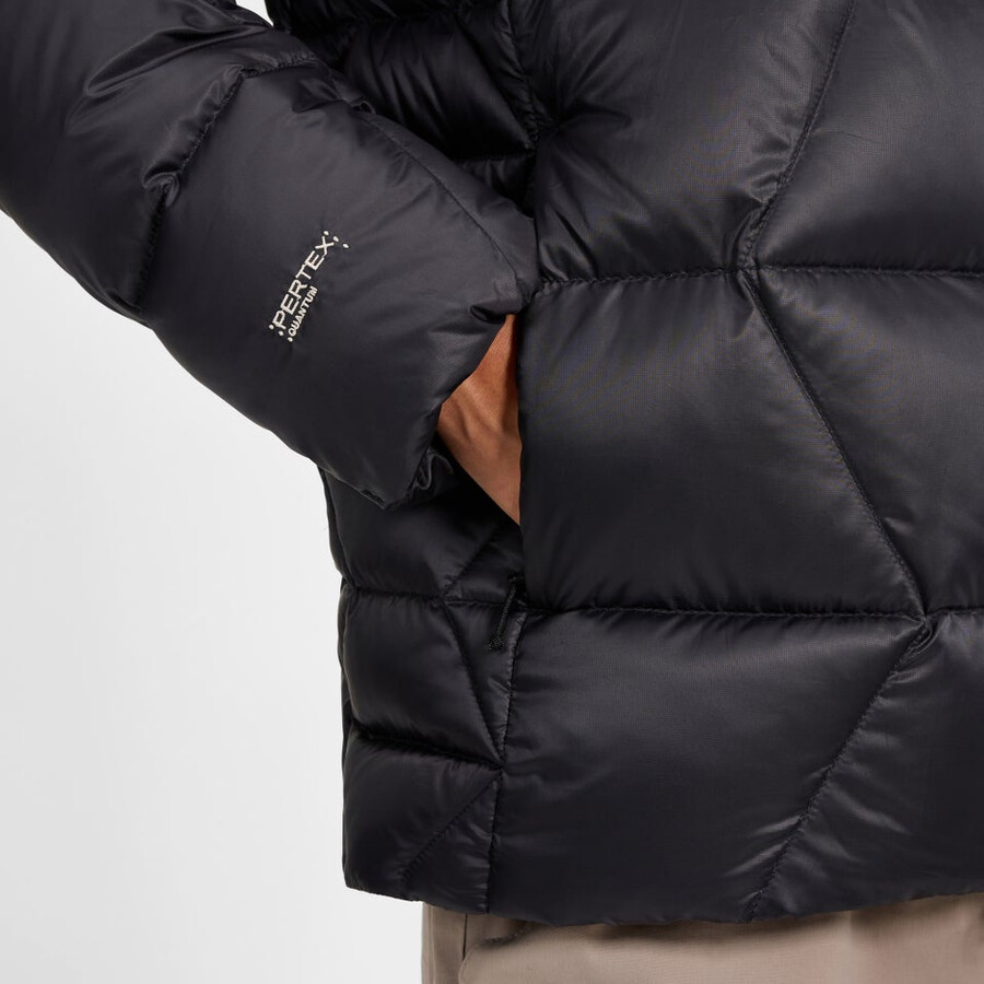 los hombres del explorador de abajo chaqueta - negro berghaus