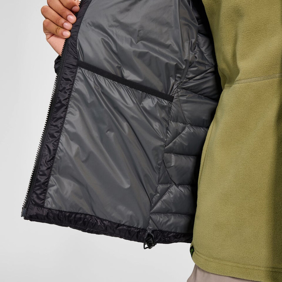 los hombres del explorador de abajo chaqueta - negro berghaus