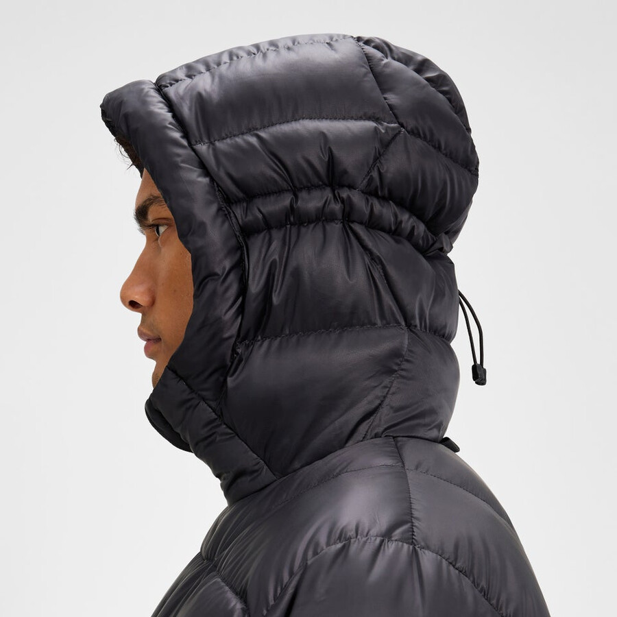 los hombres del explorador de abajo chaqueta - negro berghaus