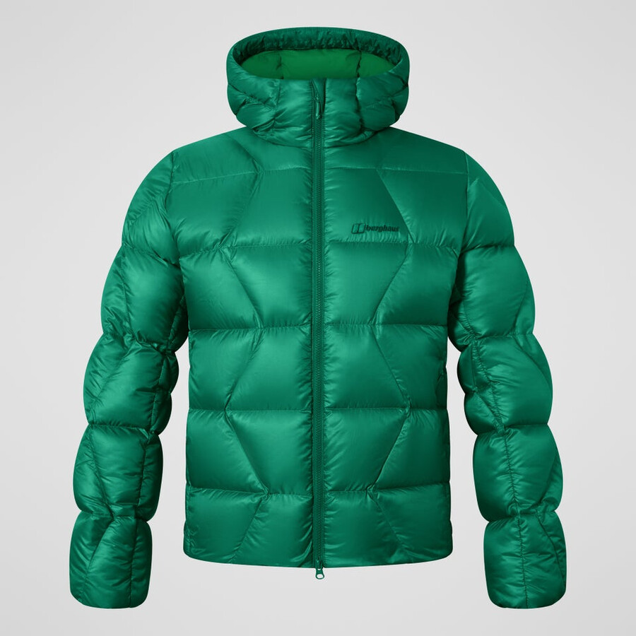 los hombres del explorador de abajo chaqueta - verde berghaus
