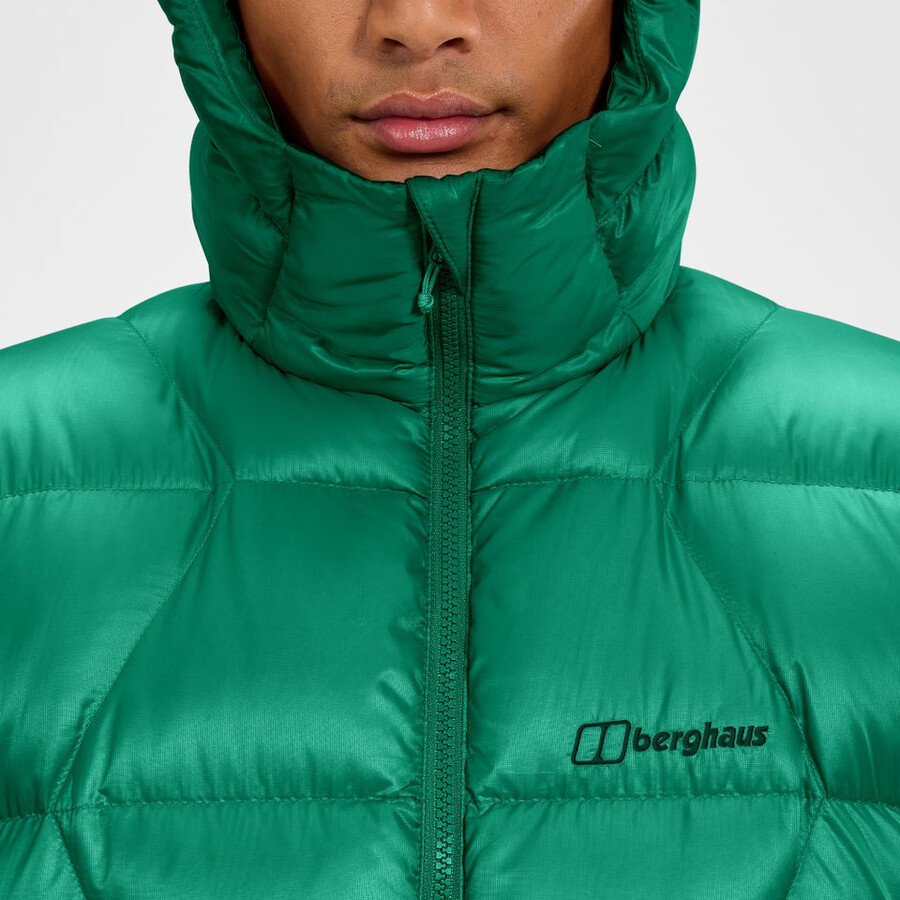 los hombres del explorador de abajo chaqueta - verde berghaus