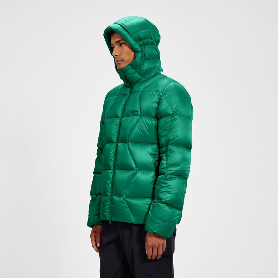 los hombres del explorador de abajo chaqueta - verde berghaus