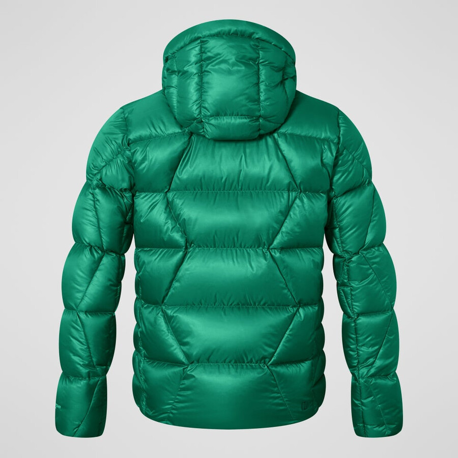 los hombres del explorador de abajo chaqueta - verde berghaus