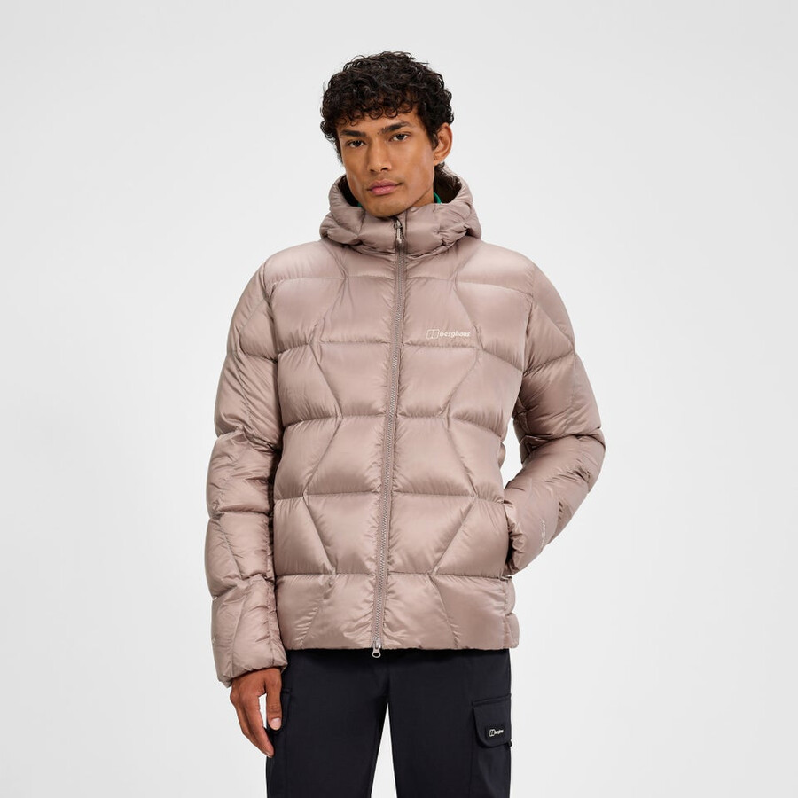 los hombres del explorador de abajo chaqueta - natural berghaus