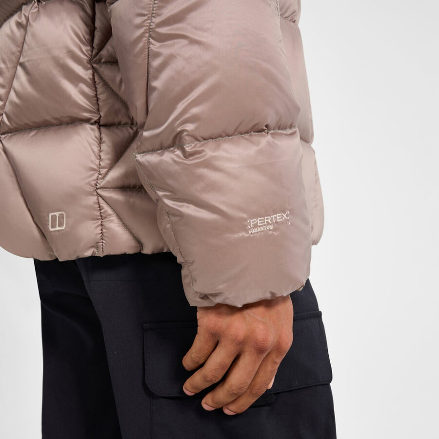 los hombres del explorador de abajo chaqueta - natural berghaus