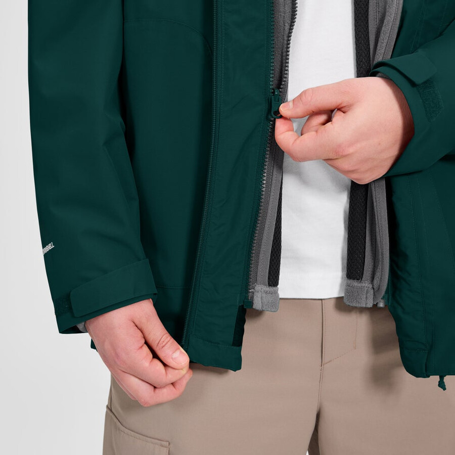 los hombres vagan interactivo de la chaqueta - verde berghaus