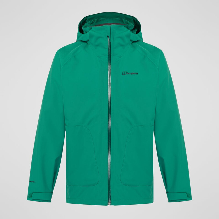 los hombres wansbeck aislado parka verde berghaus