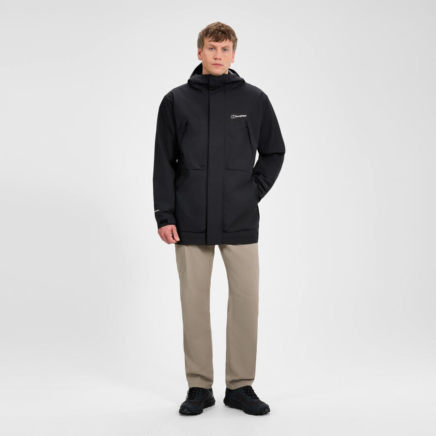 los hombres wansbeck parka - negro berghaus