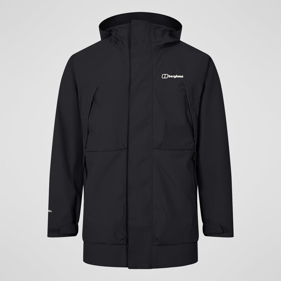 los hombres wansbeck parka - negro berghaus