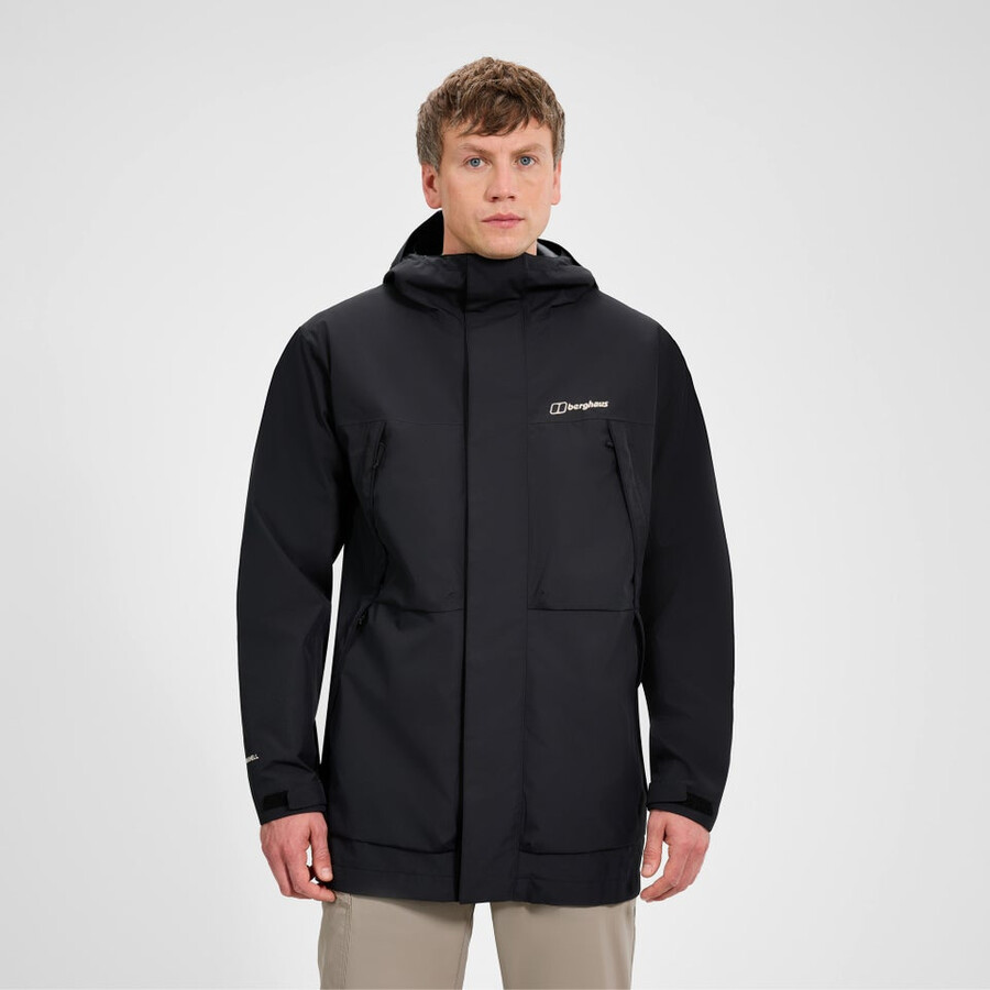 los hombres wansbeck parka - negro berghaus