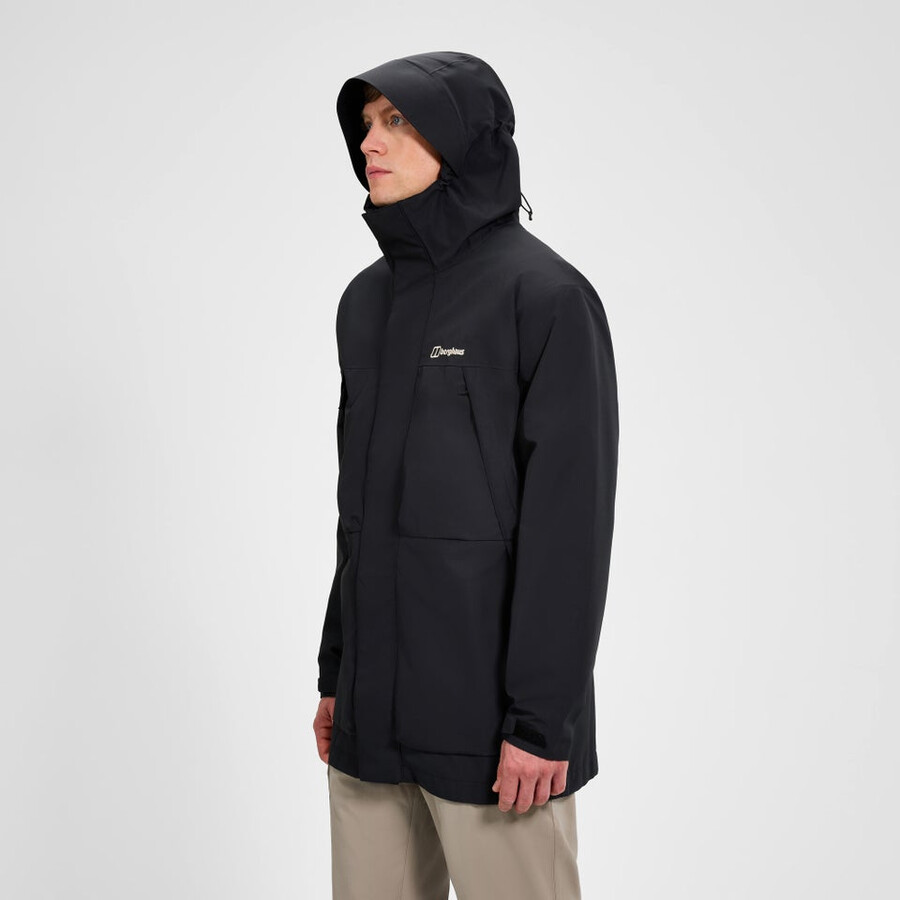 los hombres wansbeck parka - negro berghaus
