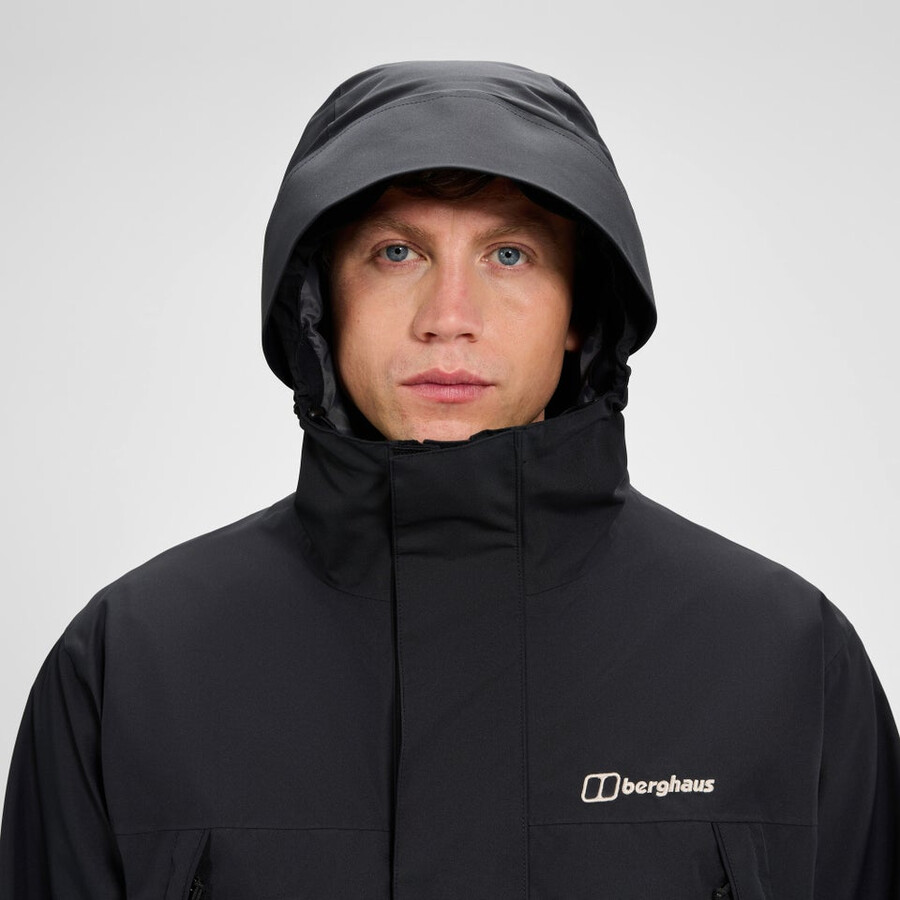 los hombres wansbeck parka - negro berghaus