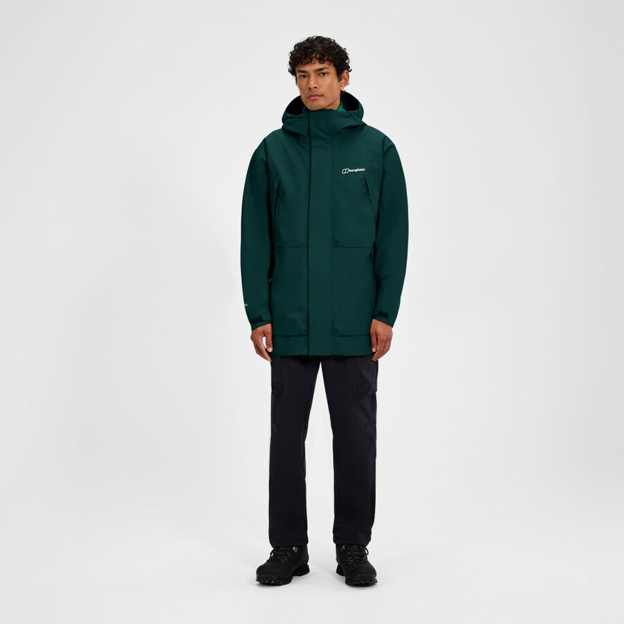 los hombres wansbeck parka verde berghaus