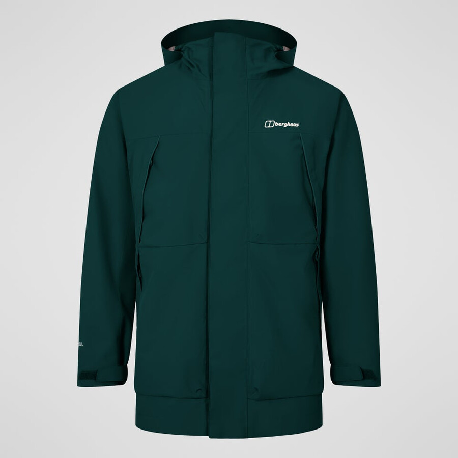 los hombres wansbeck parka verde berghaus
