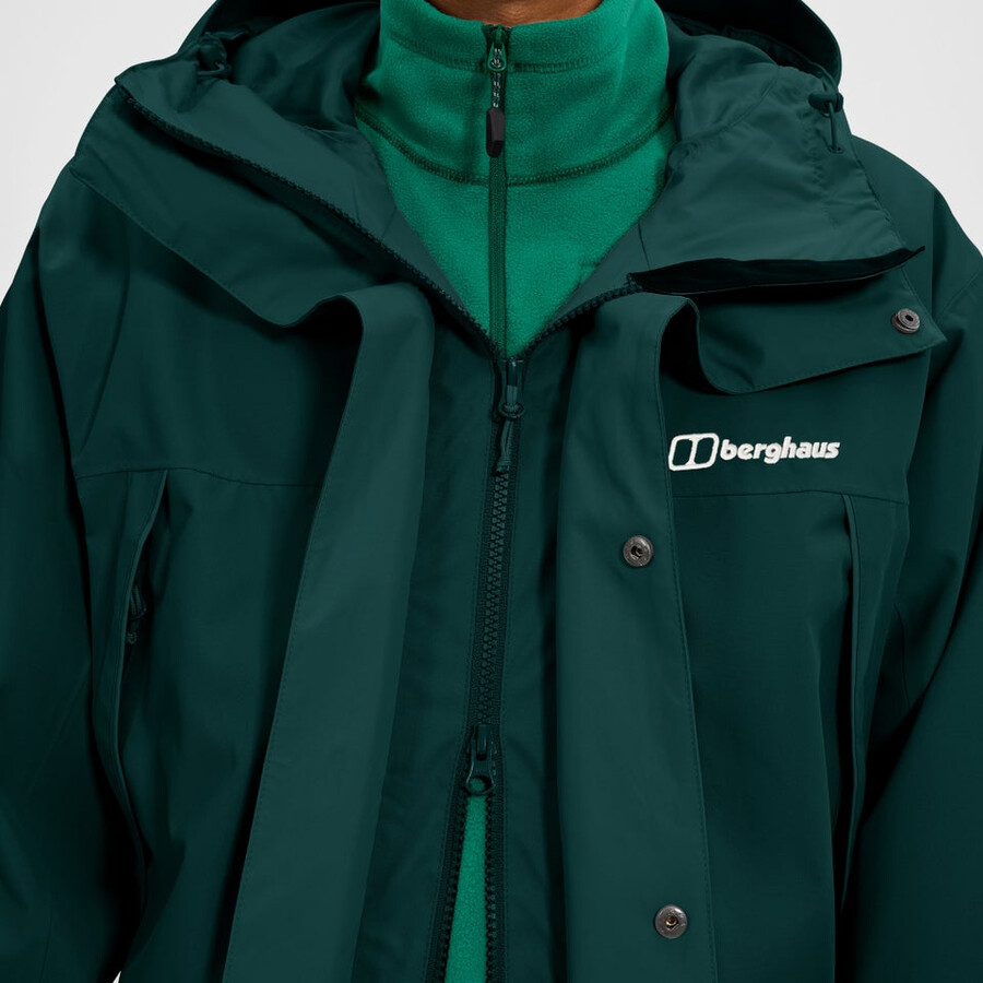 los hombres wansbeck parka verde berghaus